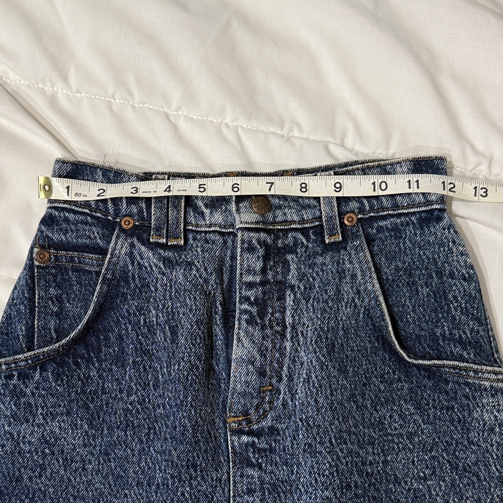 Vintage Lee Denim Acid Wash Skirt - Picture 4 of 5